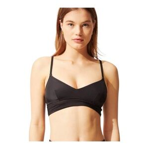 SOLID & STRIPED The Brigitte With Mesh Top - Black NWT
